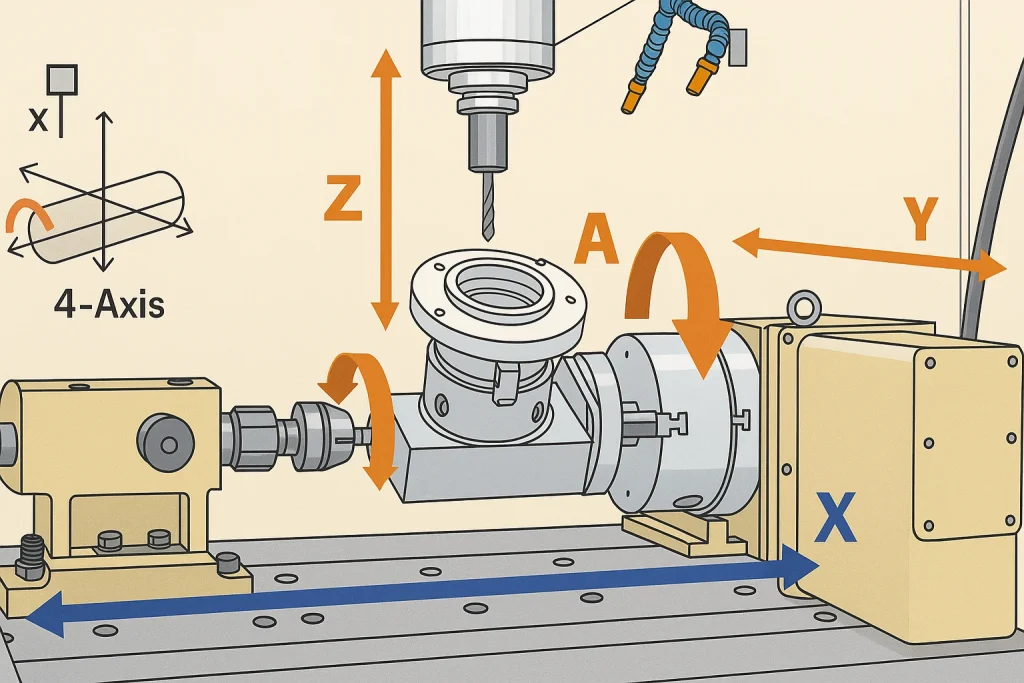 4 Axis Cnc 四轴数控机床 图示